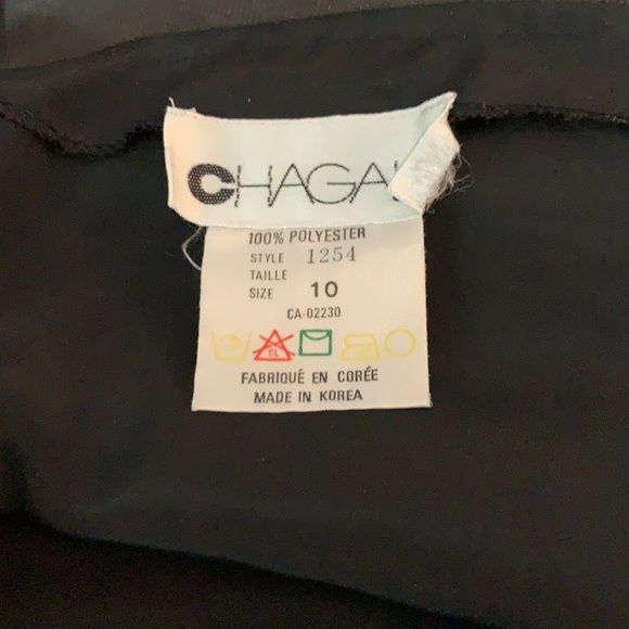 Chagall Black Camisole Sz 10 Floral Lace Trim - Picture 14 of 14